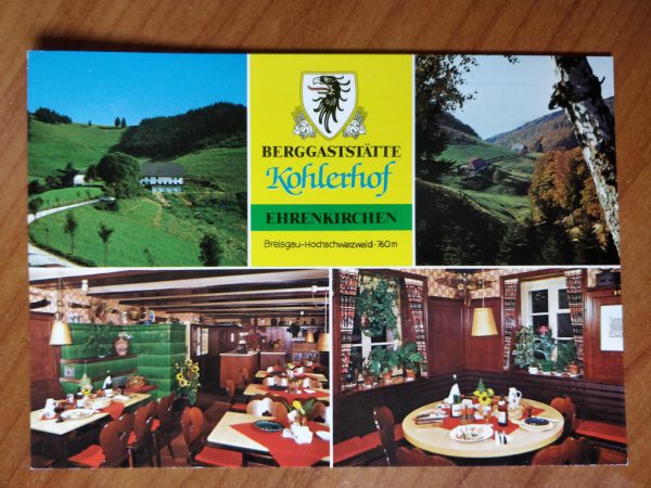 Postcard Kohlerhof Ehrenkirchen