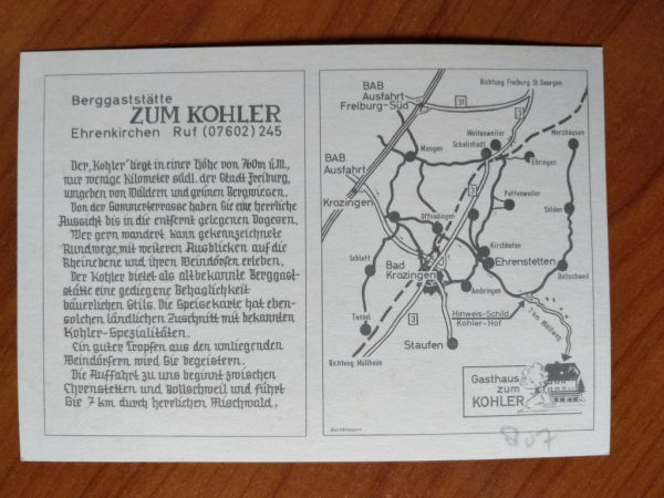 Postcard Kohlerhof Ehrenkirchen - Image 2