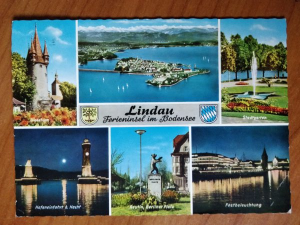 Postcard Lindau Ferieninsel im Bodensee