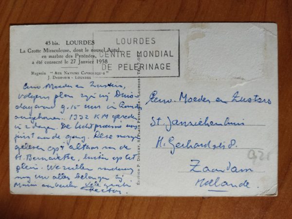 Postcard Lourdes La Grotte - Image 2