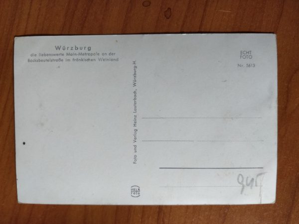 Postcard Wurzburg Card - Image 2