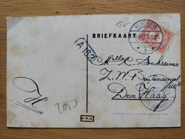 Postcard Hilversum Vijver Spaanderswoud - Image 2