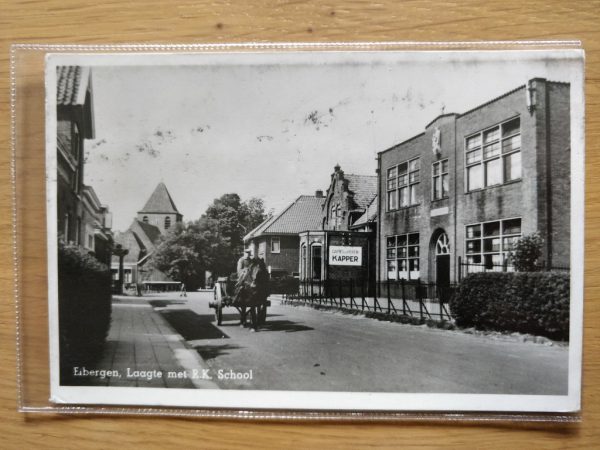 Postcard Eibergen Laagte met RK School