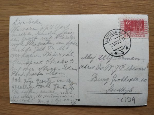 Postcard Harderwijk Vispoort - Image 2
