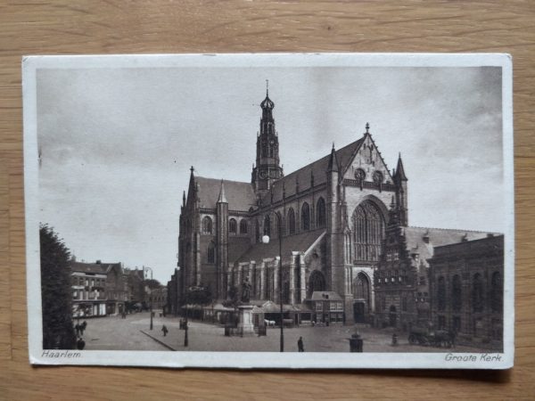 Postcard Haarlem Grote kerk