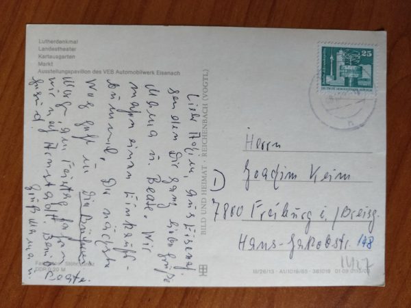 Postcard Gruss aus Eisenach - Image 2