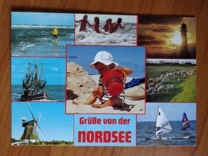 Postcard Grusse von der Nordsee