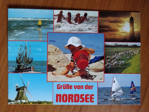 Postcard Grusse von der Nordsee