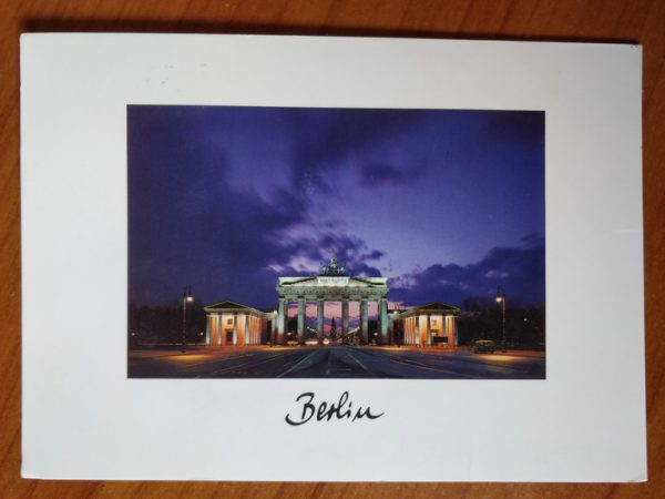 Postcard Berlin Brandenburger Tor