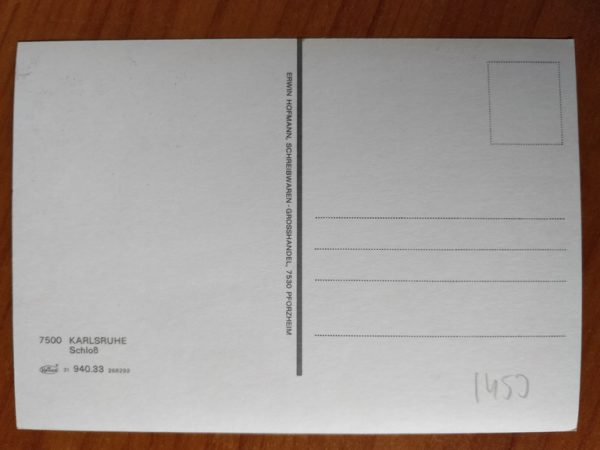 Postcard Karlsruhe Castle - Image 2