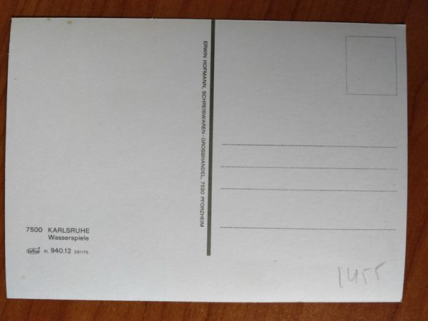 Postcard Karlsruhe Wasserspiele - Image 2