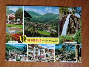 Postcard Herrenalb 6 pictures