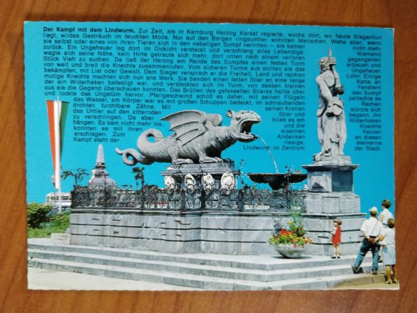 Postcard Klagenfurt Neuen Platz