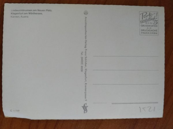 Postcard Klagenfurt Neuen Platz - Image 2