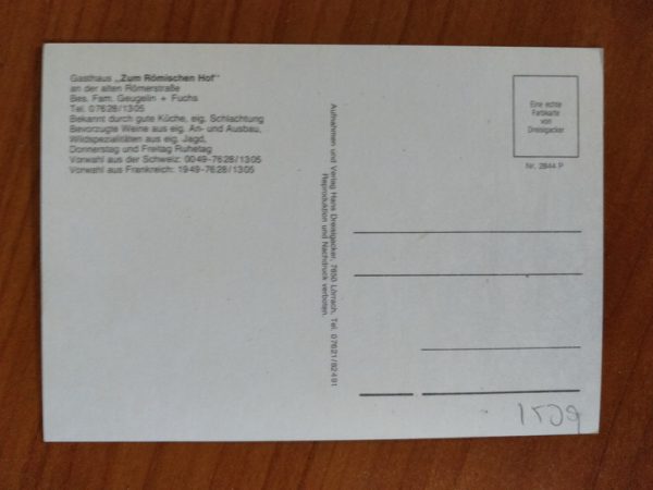 Postcard Gasthof Blansigen im Markgraflerland - Image 2