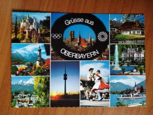 Postcard Grusse aus Oberbayern