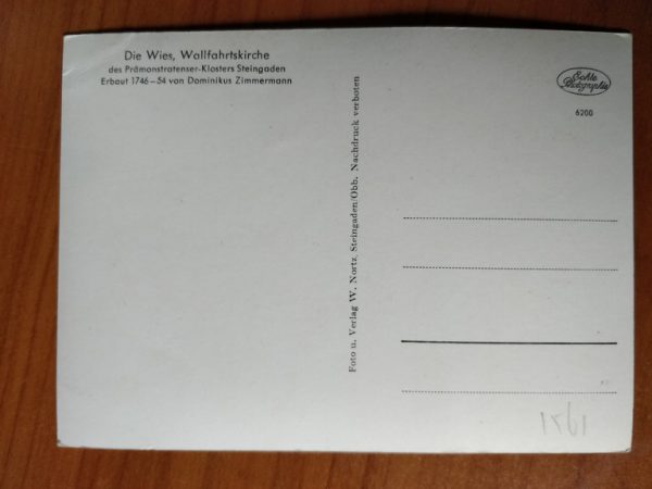 Postcard Die Wies Steingaden - Image 2