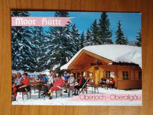 Postcard Moor Hutte Oberjoch