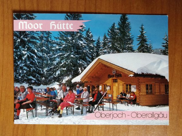 Postcard Moor Hutte Oberjoch