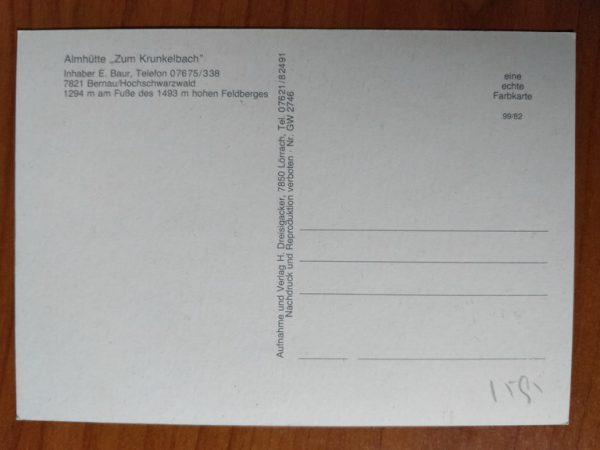 Postcard Almhutte Bernau - Image 2