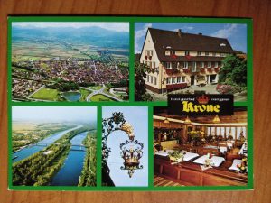 Postcard Hotel Metzgerei Neuenberg Rhein