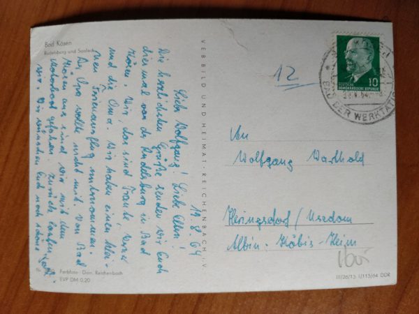 Postcard Bad Kosen Rudelsburg - Image 2