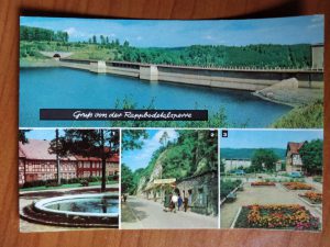 Postcard Rappbodetalsperre 4 pictures