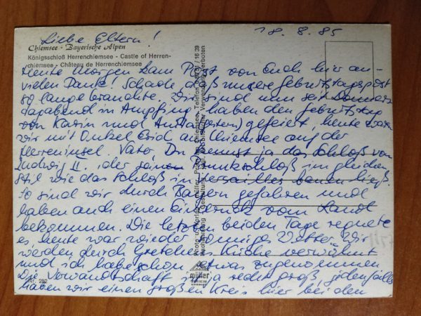 Postcard Chiemsee Castle - Image 2
