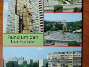 Postcard leninplatz Berlin