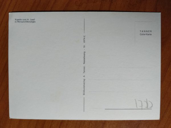 Postcard Kapelle Wertach - Image 2