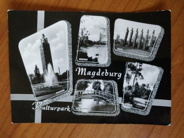 Postcard Magdeburg Kulturpark