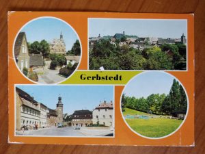 Postcard Gerbstedt 4 pictures
