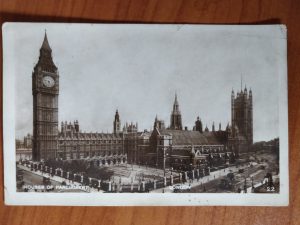 Postcard London House of Parliament