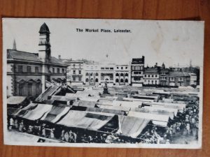 Postcard Leicester Market Place