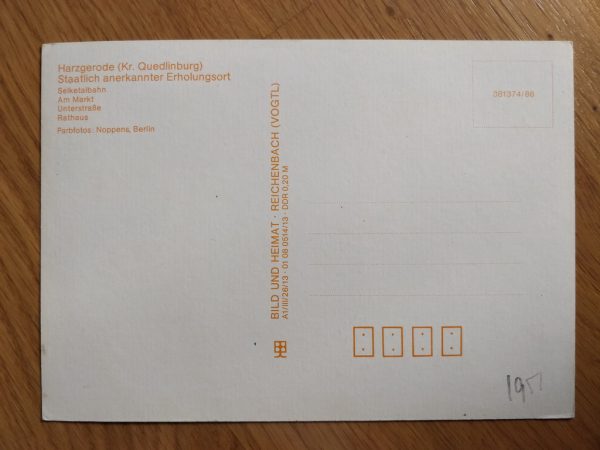 Postcard Harzgerode - Image 2