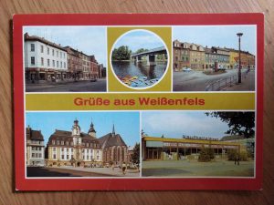 Postcard Grusse aus Weissenfels