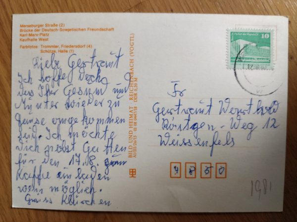 Postcard Grusse aus Weissenfels - Image 2