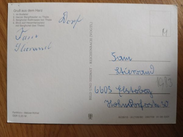 Postcard Grusse aus dem Harz - Image 2