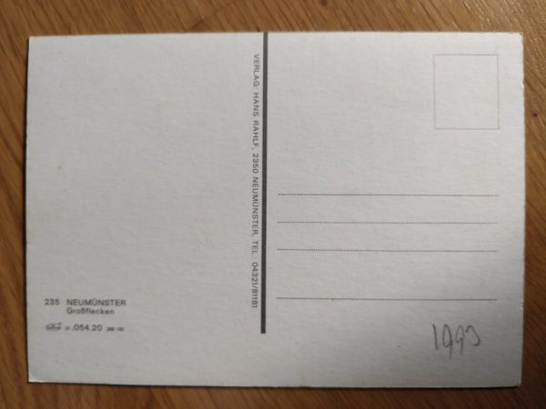 Postcard Neumunster Grossflecken - Image 2