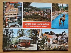 Postcard Gruss aus Gemunden
