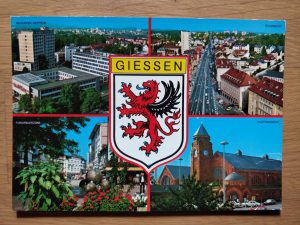 Postcard Giessen 4 pictures