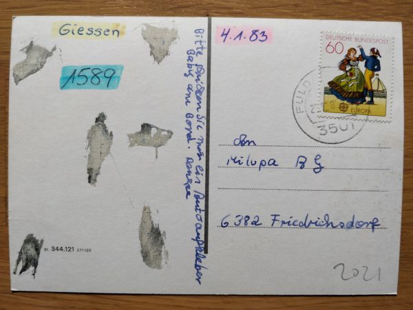 Postcard Giessen 4 pictures - Image 2
