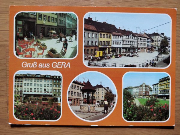 Postcard Gruss aus Gera
