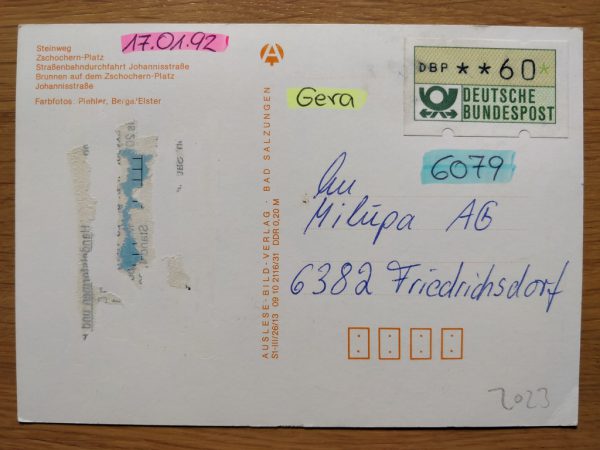 Postcard Gruss aus Gera - Image 2