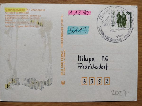 Postcard Warmbad Gehringswalde - Image 2