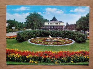 Postcard Mulheim Bluemenuhr