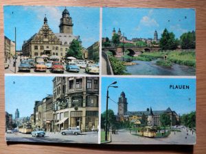 Postcard Plauen 4 pictures