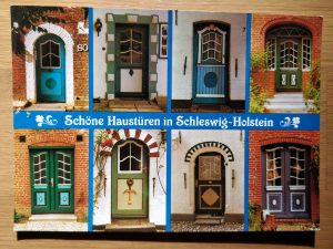 Postcard Hausturen Schleswig Holstein