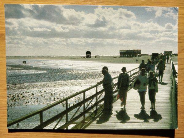 Postcard Nordseeheil St peter Ording