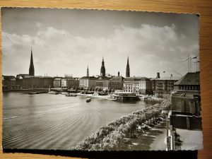 Postcard hamburg Binnenalster